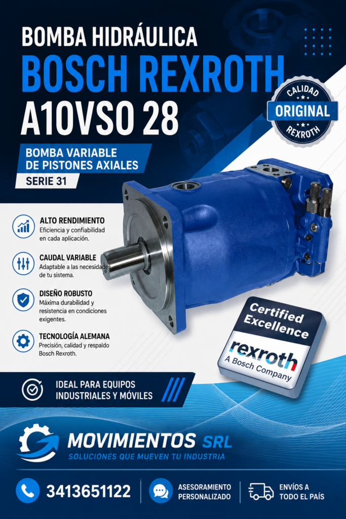 Bomba variable A10VSO para circuito abierto